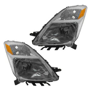 Headlights Headlamps Left & Right Pair Set for 04-06 Toyota Prius