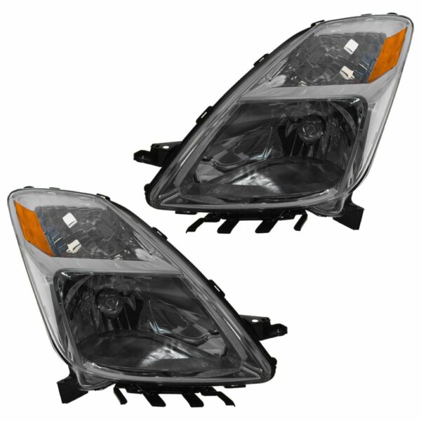 Headlights Headlamps Left & Right Pair Set for 04-06 Toyota Prius