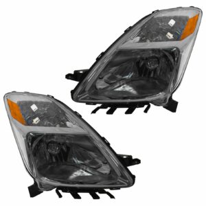 Headlights Headlamps Left & Right Pair Set for 04-06 Toyota Prius