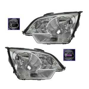 Headlights Headlamps Left & Right Pair Set for Saturn Vue Chevy Captiva Sport