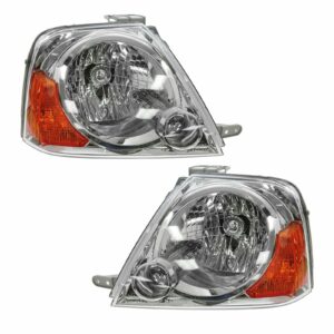 Headlights Headlamps Left & Right Pair Set for 04-06 Suzuki XL-7 Grand Vitara
