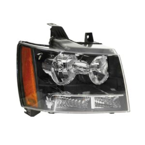 Headlight Assembly Compatible With 2007-2013 Chevrolet Avalanche 2007-2014 Suburban 1500 Suburban 2500 Tahoe Passenger Side