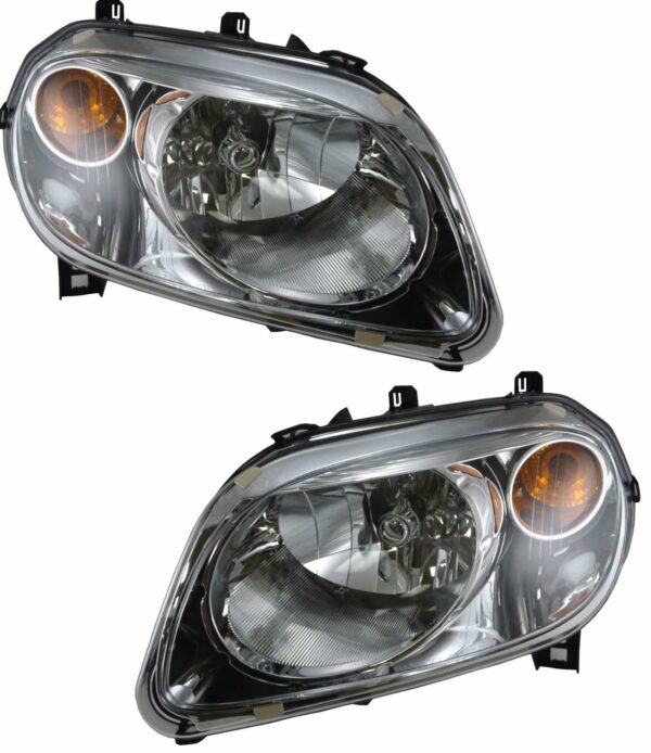 Headlights Headlamps Left & Right Pair Set for 06-11 Chevy HHR