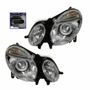 HID Xenon Headlights Headlamps Left & Right Pair Set for Mercedes Benz E-Class