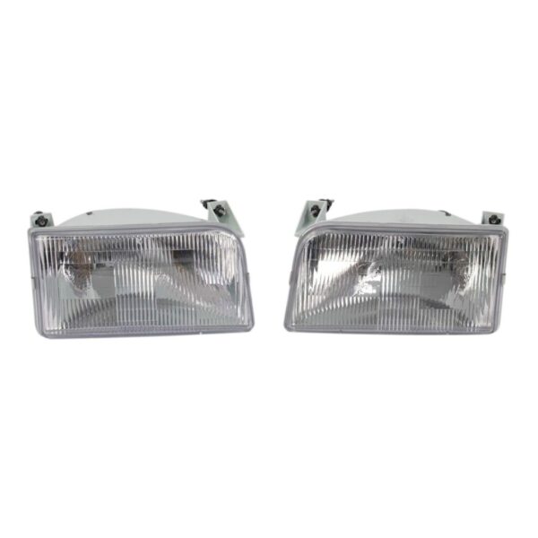 Headlight Set Fits 1992-1996 Ford Bronco F-150 1992-1997 F-250 97 F-250 HD F-350