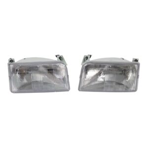 Headlight Set Fits 1992-1996 Ford Bronco F-150 1992-1997 F-250 97 F-250 HD F-350