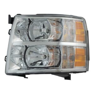 Headlight Headlamp Driver Side Left LH for 07-14 Chevy Silverado Pickup Truck
