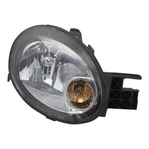 Headlight Headlamp w/ Black Bezel Passenger Side Right RH for 03-05 Dodge Neon