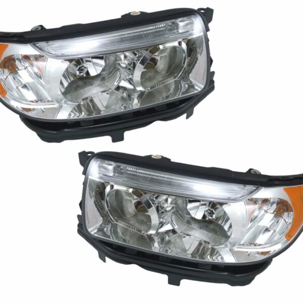 Headlights Headlamps Left & Right Pair Set for 06-08 Subaru Forester