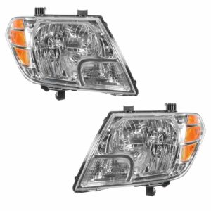 Headlight Headlamp Left & Right Pair Set of 2 for 09-13 Nissan Frontier Truck