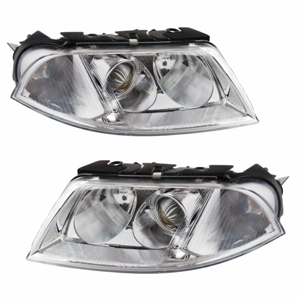 Halogen Headlights Headlamps Left & Right Pair Set for 01-05 VW Passat