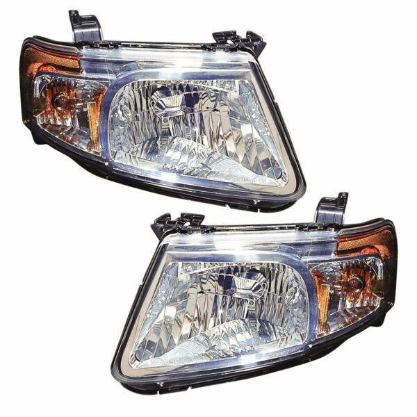 Headlights Headlamps Left & Right Pair Set for 08-11 Mazda Tribute