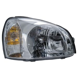 Headlight Headlamp Passenger Side Right RH Compatible with 01-03 Hyundai Santa Fe