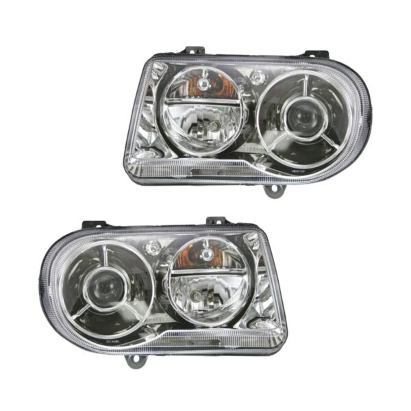 HID Xenon Headlight Headlamp LH Left & RH Right Pair Set for 05-09 Chrysler 300C