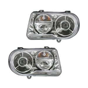 HID Xenon Headlight Headlamp LH Left & RH Right Pair Set for 05-09 Chrysler 300C
