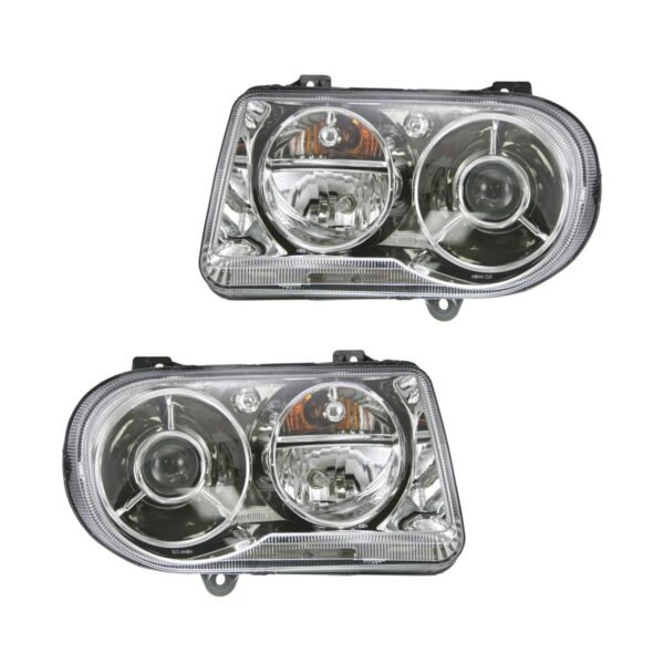 HID Xenon Headlight Headlamp LH Left & RH Right Pair Set for 05-09 Chrysler 300C