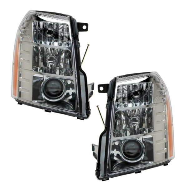 Headlight Set Compatible with 2007-2014 Cadillac Escalade