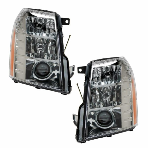 Headlight Set Compatible with 2007-2014 Cadillac Escalade