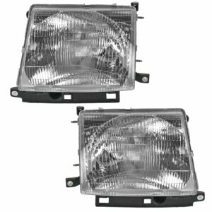 Headlamps Headlights Pair Set Left LH & Right RH for Toyota Tacoma Pickup Truck