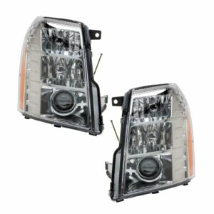 Headlight Set Compatible with 2007-2014 Cadillac Escalade