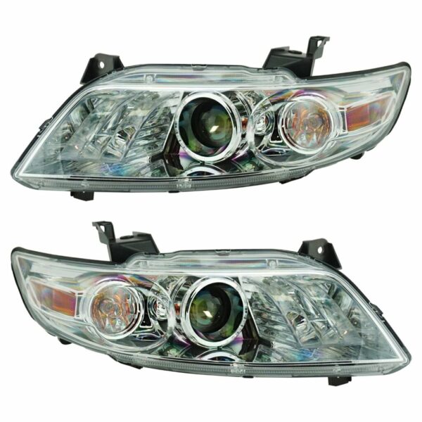 HID Headlight Headlamp w/ Chrome Housing LH RH Pair Kit for FX45 FX35 SUV Truck