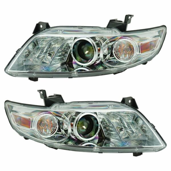 HID Headlight Headlamp w/ Chrome Housing LH RH Pair Kit for FX45 FX35 SUV Truck
