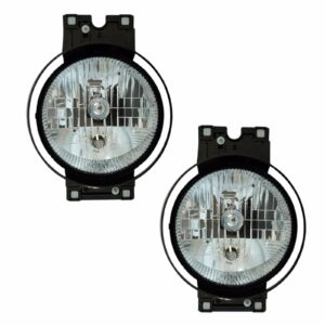 Headlight Lamp Pair LH Driver & RH Passenger Sides Compatible with Freightliner Century