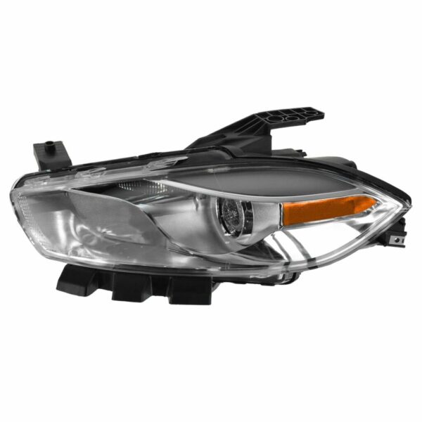 Headlight Headlamp Chrome Halogen Left Driver Side LH for 13-14 Dodge Dart
