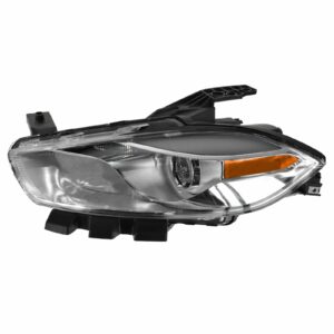 Headlight Headlamp Chrome Halogen Left Driver Side LH for 13-14 Dodge Dart