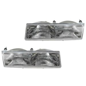 Headlights Headlamps Pair Set LH Left & RH Right for Grand Marquis Cougar