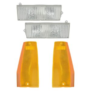 Parking Marker Corner Light Kit Set of 4 for Jeep Cherokee Comanchee Wagoneer