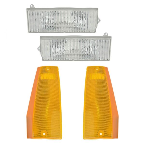 Parking Marker Corner Light Kit Set of 4 for Jeep Cherokee Comanchee Wagoneer
