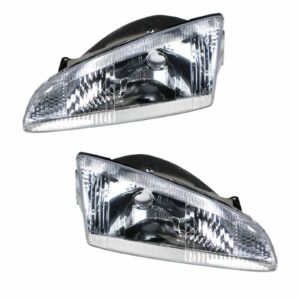 Headlights Headlamps Left & Right Pair Set for 95-97 Dodge Intrepid