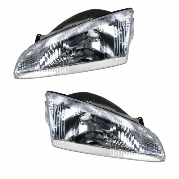Headlights Headlamps Left & Right Pair Set for 95-97 Dodge Intrepid