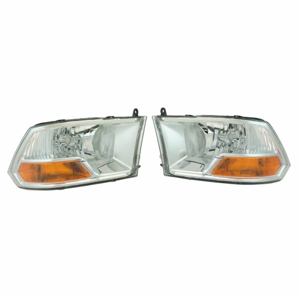 Headlight Headlamp LH Left RH Right Pair Set for 09-12 Ram Pickup Truck