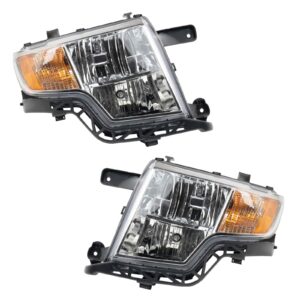 Headlight Set Compatible with 2007-2010 Ford Edge