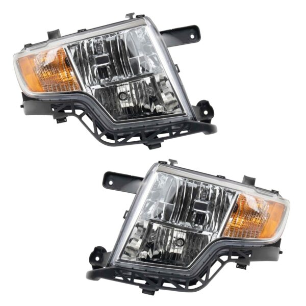 Headlight Set Compatible with 2007-2010 Ford Edge