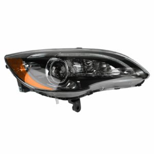 Headlight Headlamp Black Bezel Passenger Side Right RH for 11-14 Chrysler 200