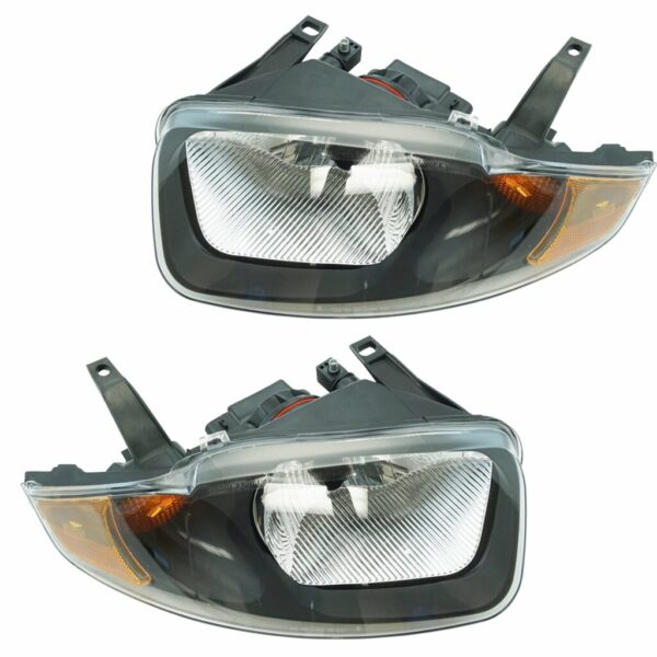 Headlights Headlamps Left & Right Pair Set for 03-05 Chevy Cavalier
