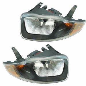 Headlights Headlamps Left & Right Pair Set for 03-05 Chevy Cavalier