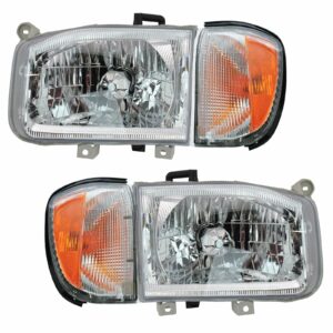 Headlight Lamp Parking Marker Corner Light LH RH 4 Piece Kit for Pathfinder