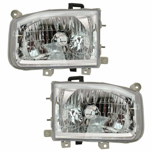 Headlights Headlamps LH Left RH Right Pair Set For 99-04 Nissan Pathfinder