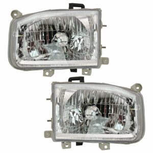 Headlights Headlamps LH Left RH Right Pair Set For 99-04 Nissan Pathfinder