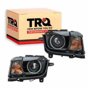 TRQ Performance Headlight Set Fits 2010-2013 Chevrolet Camaro