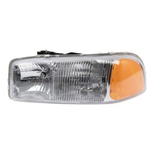 Left Headlight Compatible with 1999-2007 GMC Sierra 1500 2000-2006 Yukon