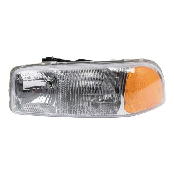 Left Headlight Compatible with 1999-2007 GMC Sierra 1500 2000-2006 Yukon