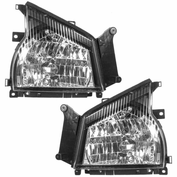 Headlight Lamp Left/Right Pair Set for 04-07 Isuzu NPR NQR GMC W Series Truck