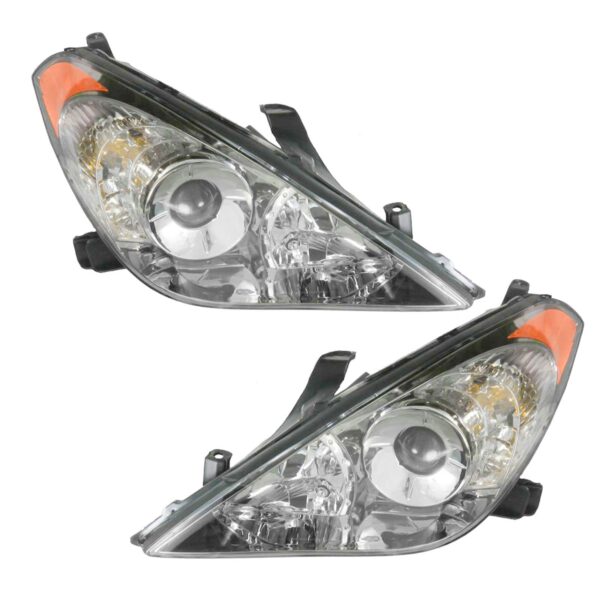 Front Headlights Headlamps Lights Lamps Left/Right Pair Set for 04-06 Solara