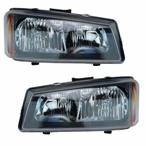 Headlights Headlamps Left & Right Pair Set for Silverado Avalanche Pickup Truck