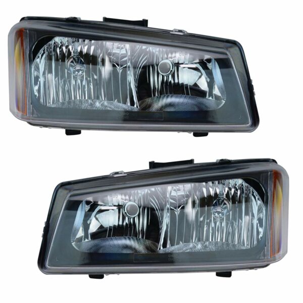 Headlights Headlamps Left & Right Pair Set for Silverado Avalanche Pickup Truck